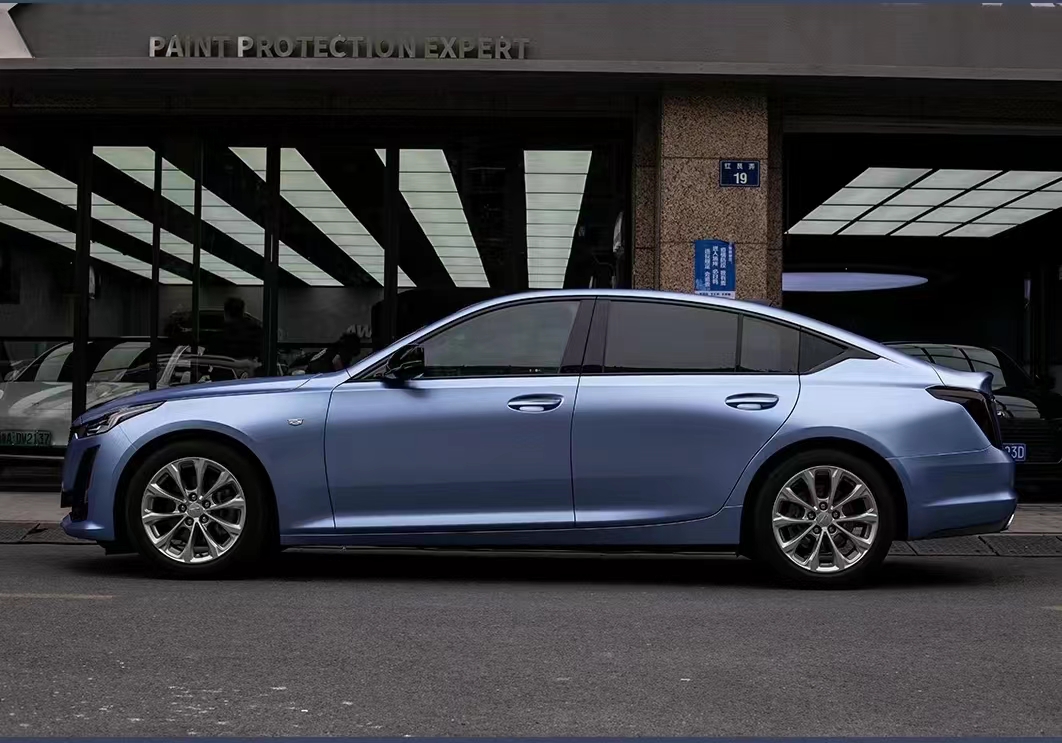 Ravoony Plus Pure Metal Mist Blue Car Vinyl Wrap