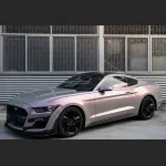 Ravoony Plus Twin Candy Grey Red Color Fliper Car Wrap Ford Mustang Wrap