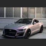 Ravoony Plus Twin Candy Grey Red Color Fliper Car Wrap Ford Mustang Wrap