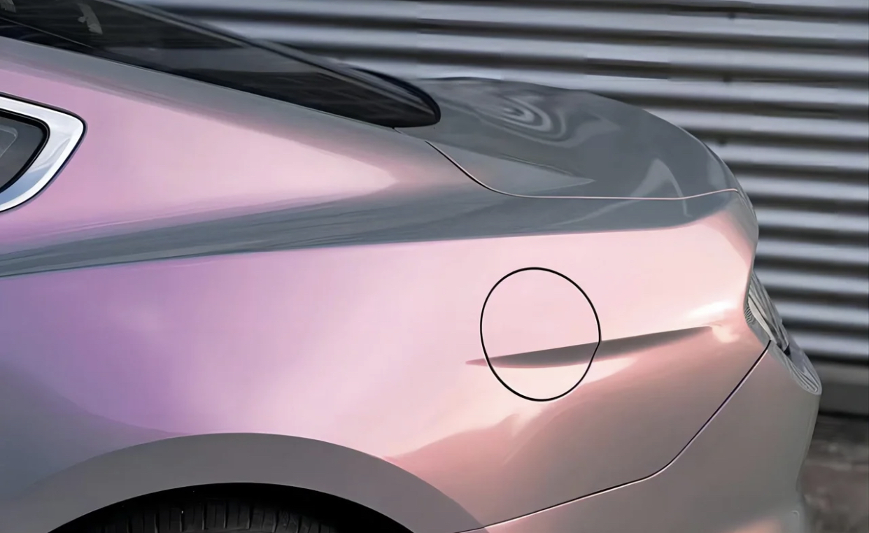 Ravoony Plus Twin Candy Grey Red Color Fliper Car Wrap Ford Mustang Wrap