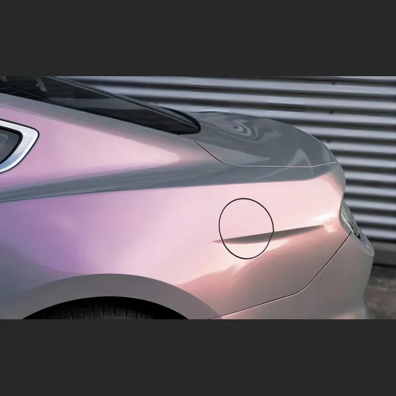 Ravoony Plus Twin Candy Grey Red Color Fliper Car Wrap Ford Mustang Wrap