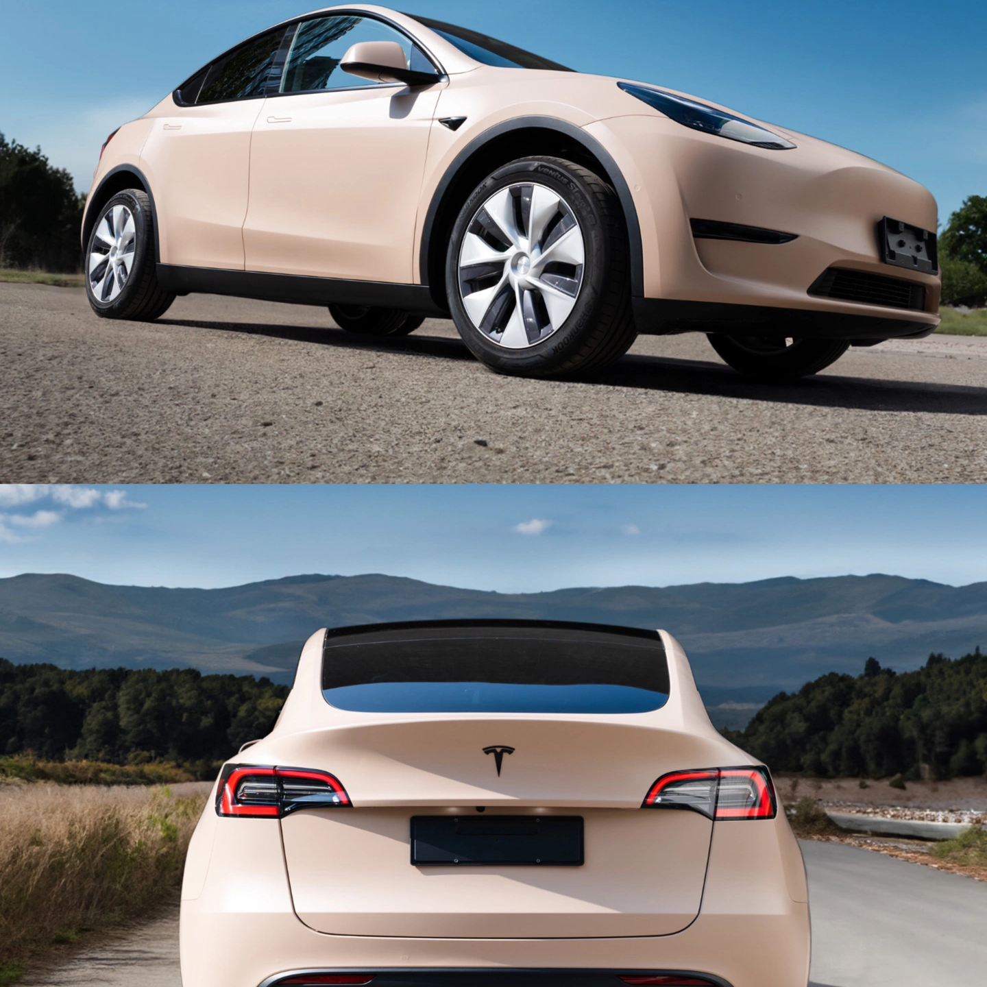 Ravoony Plus Ultimate Flat Shine Latte Car Wrap