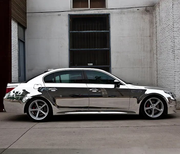 Ravoony Plus Gloss Silver Chrome Wrap