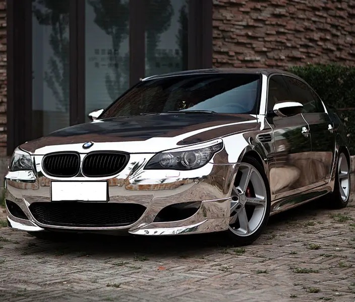 Ravoony Plus Gloss Silver Chrome Wrap