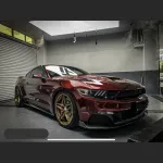  Ravoony Plus Liquid Metallic Dragon Blood Red Vinyl Car Wrap Mustang Wrap
