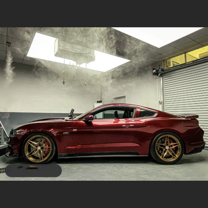  Ravoony Plus Liquid Metallic Dragon Blood Red Vinyl Car Wrap Mustang Wrap