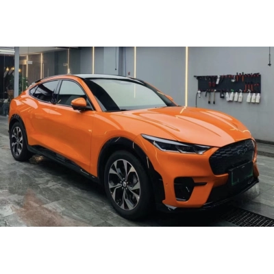 Ravoony Plus Gloss Crystal Mclaren Orange Wrap Mustang Wrap 02