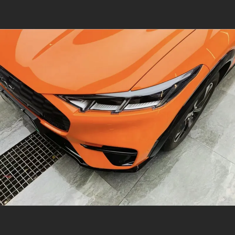 Ravoony Plus Gloss Crystal Mclaren Orange Wrap Mustang Wrap