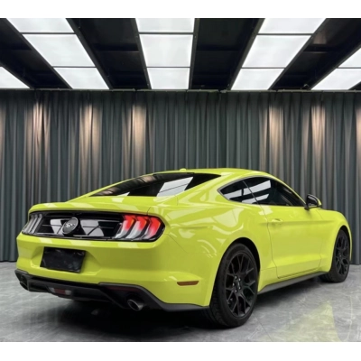 Ravoony Plus BMW Gloss Satin Neon Yellow Car Vinyl Wrap Mustang Wrap 02