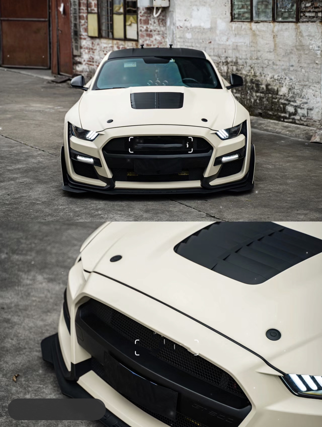 Ravoony Plus Ultimate Flat Khaki Milan Car Vinyl Wrap Ford Mustang Wrap