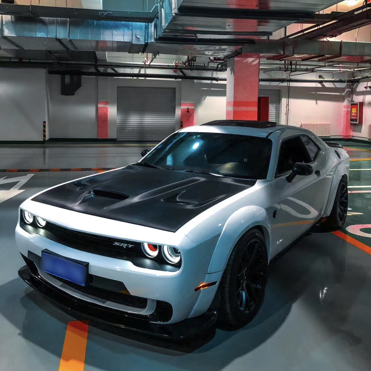  Ravoony Plus Gloss Crystal White Car Vinyl Wrap Dodge Charger Wrap