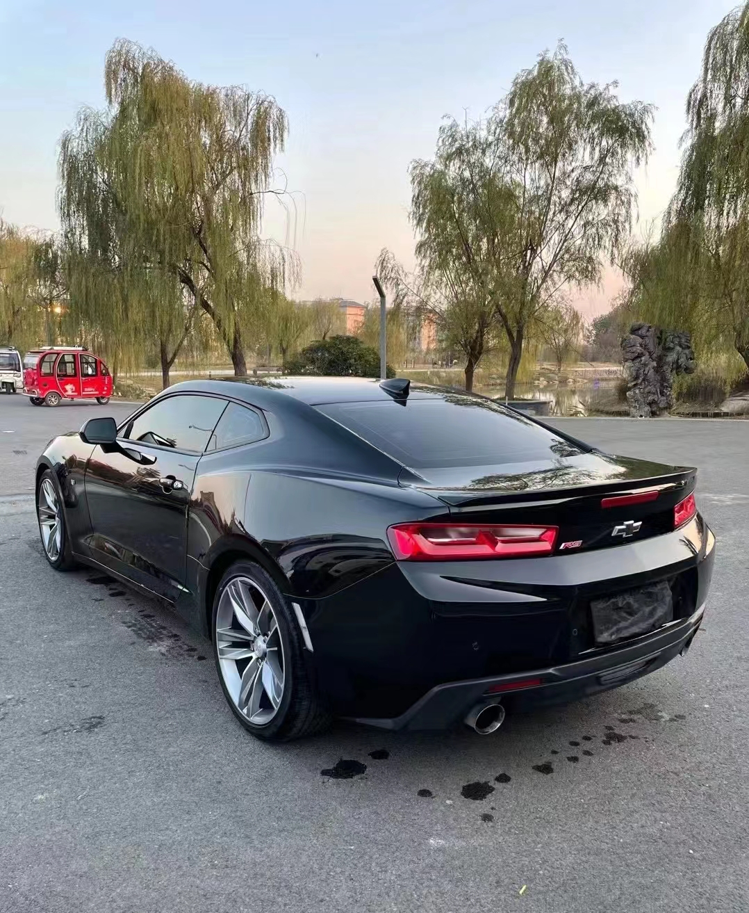 Ravoony Plus Gloss Black Car Wrap Chevrolet Camaro Wrap