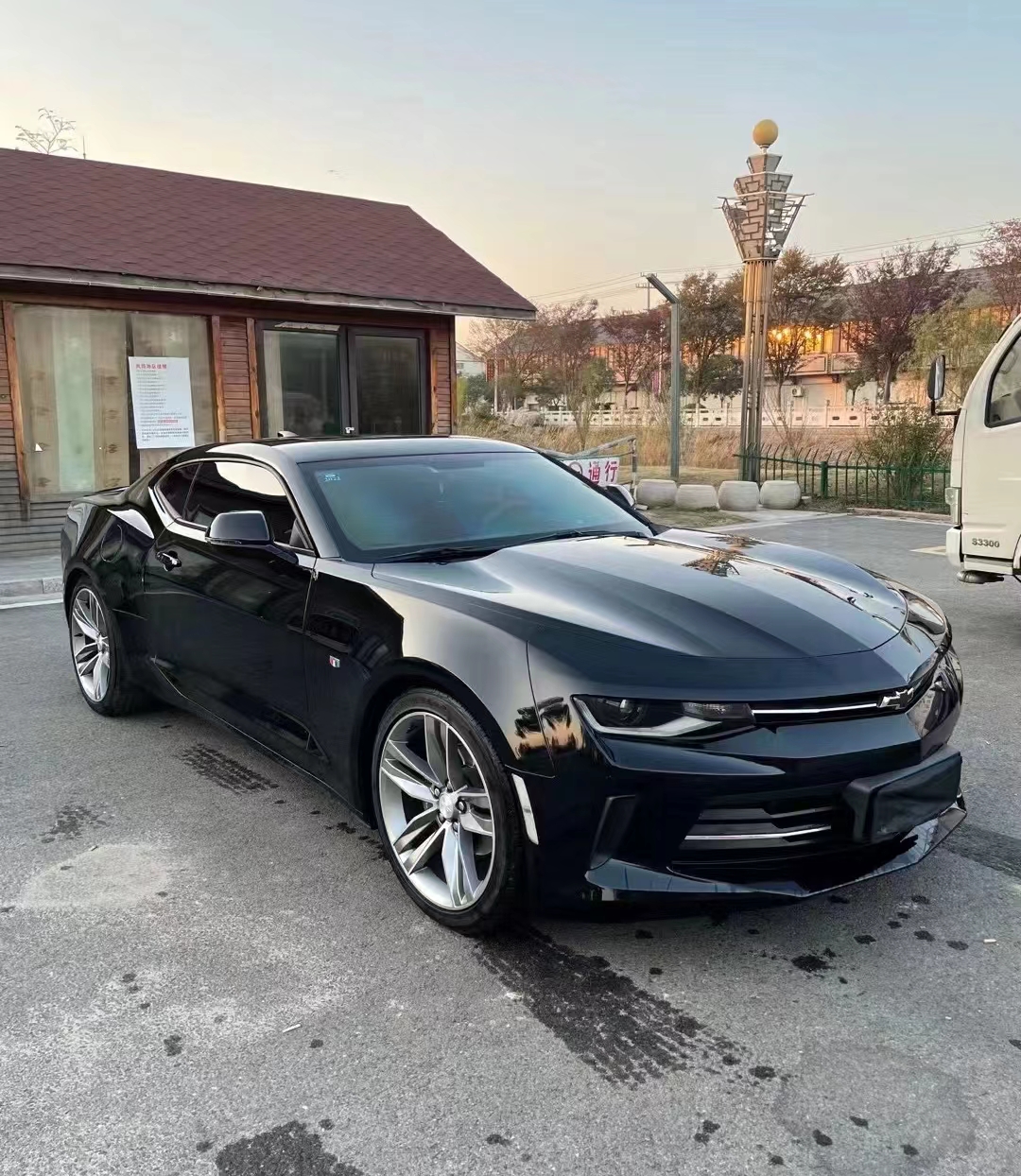 Ravoony Plus Gloss Black Car Wrap Chevrolet Camaro Wrap