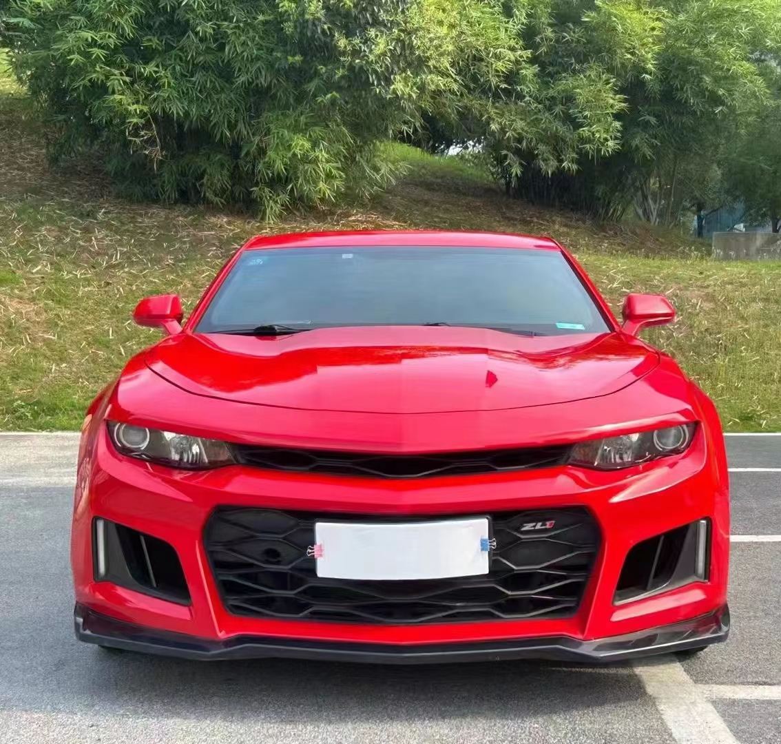 Ravoony Plus Glossy Crystal Ferrari Red Vinyl Car Wrap Chevrolet Camaro Wrap