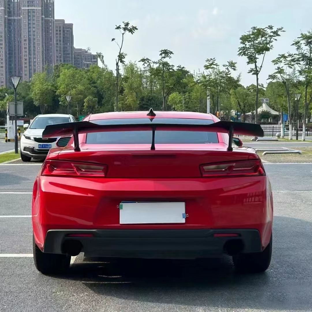 Ravoony Plus Glossy Crystal Ferrari Red Vinyl Car Wrap Chevrolet Camaro Wrap