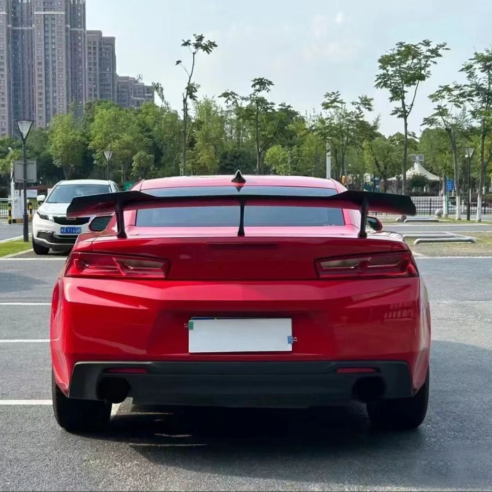 Ravoony Plus Glossy Crystal Ferrari Red Vinyl Car Wrap Chevrolet Camaro Wrap