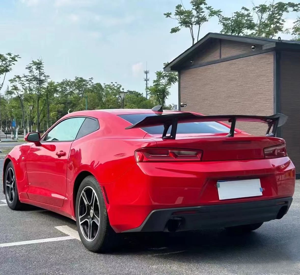 Ravoony Plus Glossy Crystal Ferrari Red Vinyl Car Wrap Chevrolet Camaro Wrap