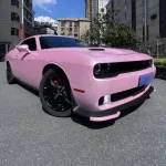 Ravoony Plus Pure Metal Cherry Pink Car Vinyl Wrap Dodge Charger Wrap 