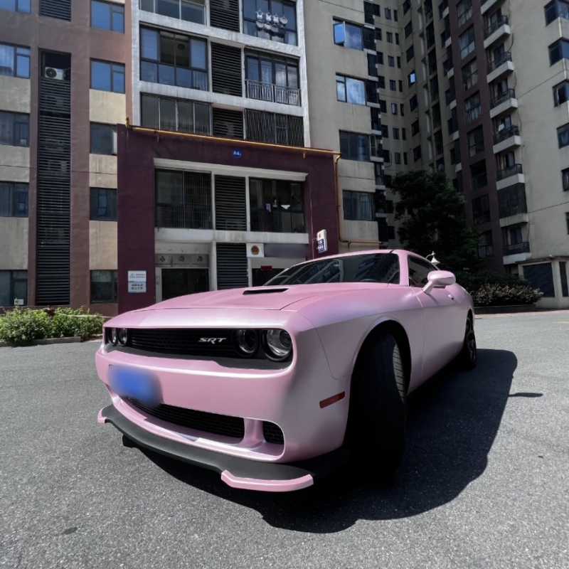 Ravoony Plus Pure Metal Cherry Pink Car Vinyl Wrap Dodge Charger Wrap 