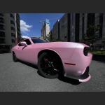 Ravoony Plus Pure Metal Cherry Pink Car Vinyl Wrap Dodge Charger Wrap 