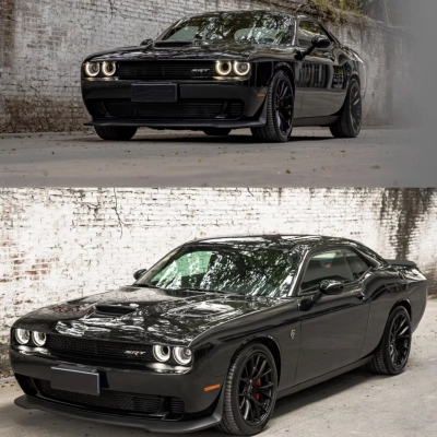  Ravoony Plus Gloss Black Car Wrap Dodge Charger Wrap 02