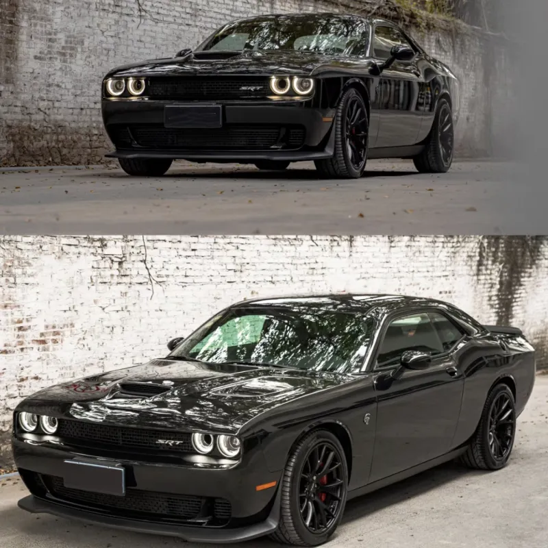  Ravoony Plus Gloss Black Car Wrap Dodge Charger Wrap