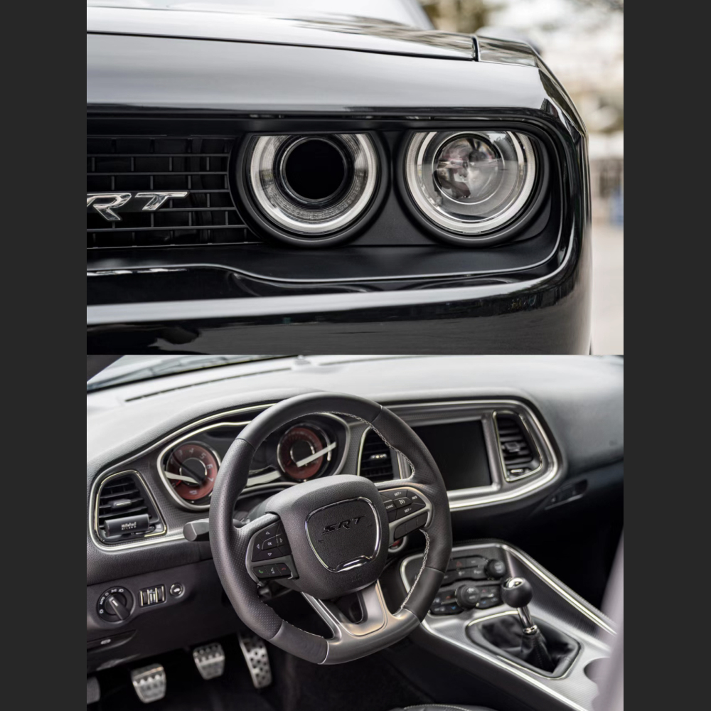  Ravoony Plus Gloss Black Car Wrap Dodge Charger Wrap