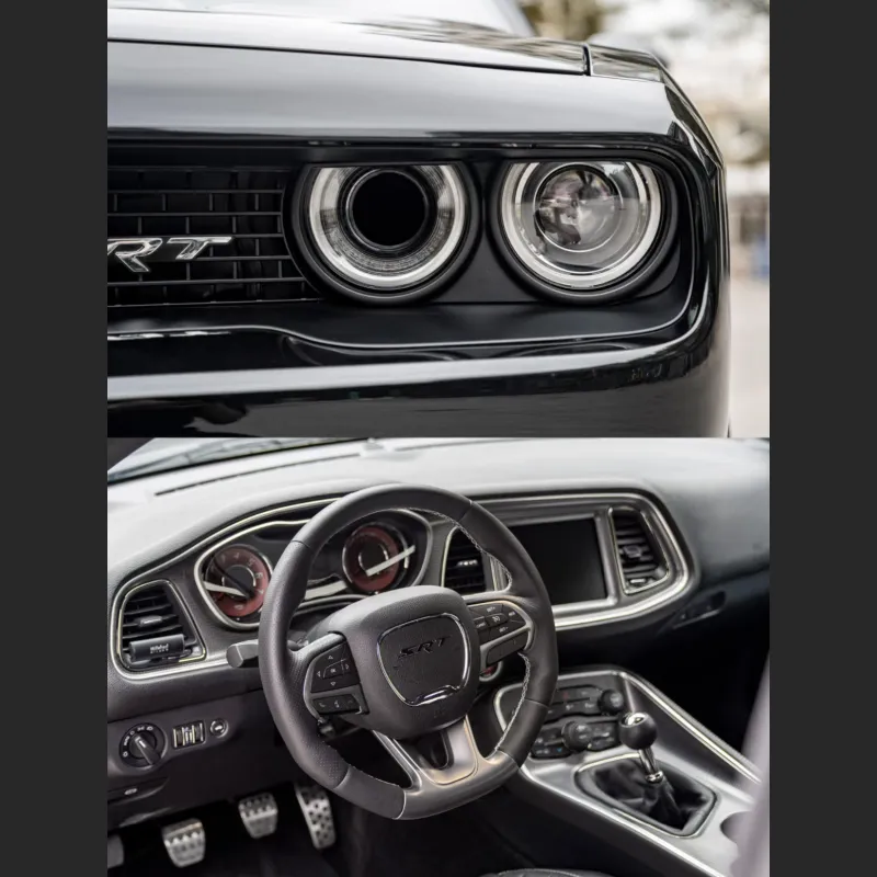  Ravoony Plus Gloss Black Car Wrap Dodge Charger Wrap