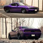  Ravoony Plus Glossy Explosion Purple Car Vinyl Wrap Dodge Charger Wrap