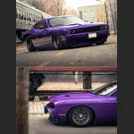  Ravoony Plus Glossy Explosion Purple Car Vinyl Wrap Dodge Charger Wrap