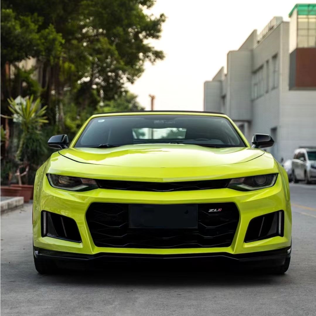 Ravoony Plus BMW Gloss São Paulo Yellow Car Vinyl Wrap Chevrolet Camaro Wrap