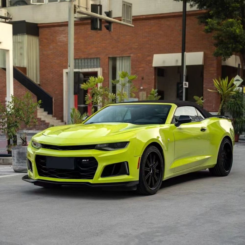 Ravoony Plus BMW Gloss São Paulo Yellow Car Vinyl Wrap Chevrolet Camaro Wrap