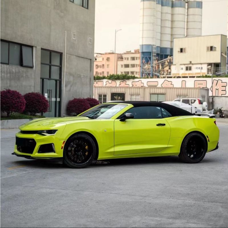 Ravoony Plus BMW Gloss São Paulo Yellow Car Vinyl Wrap Chevrolet Camaro Wrap