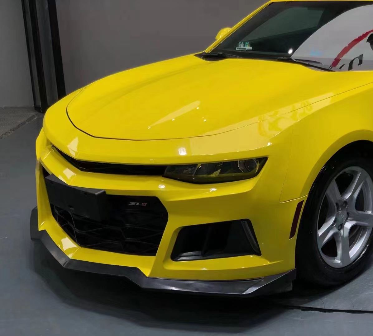 Ravoony Plus Crystal Maize Yellow Car Vinyl Wrap Chevrolet Camaro Wrap