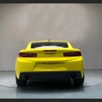 Ravoony Plus Crystal Maize Yellow Car Vinyl Wrap Chevrolet Camaro Wrap