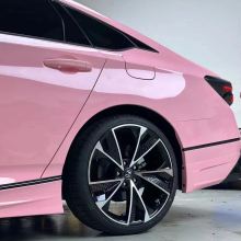 Gloss Crystal Peach Pink Car Vinyl Wrap