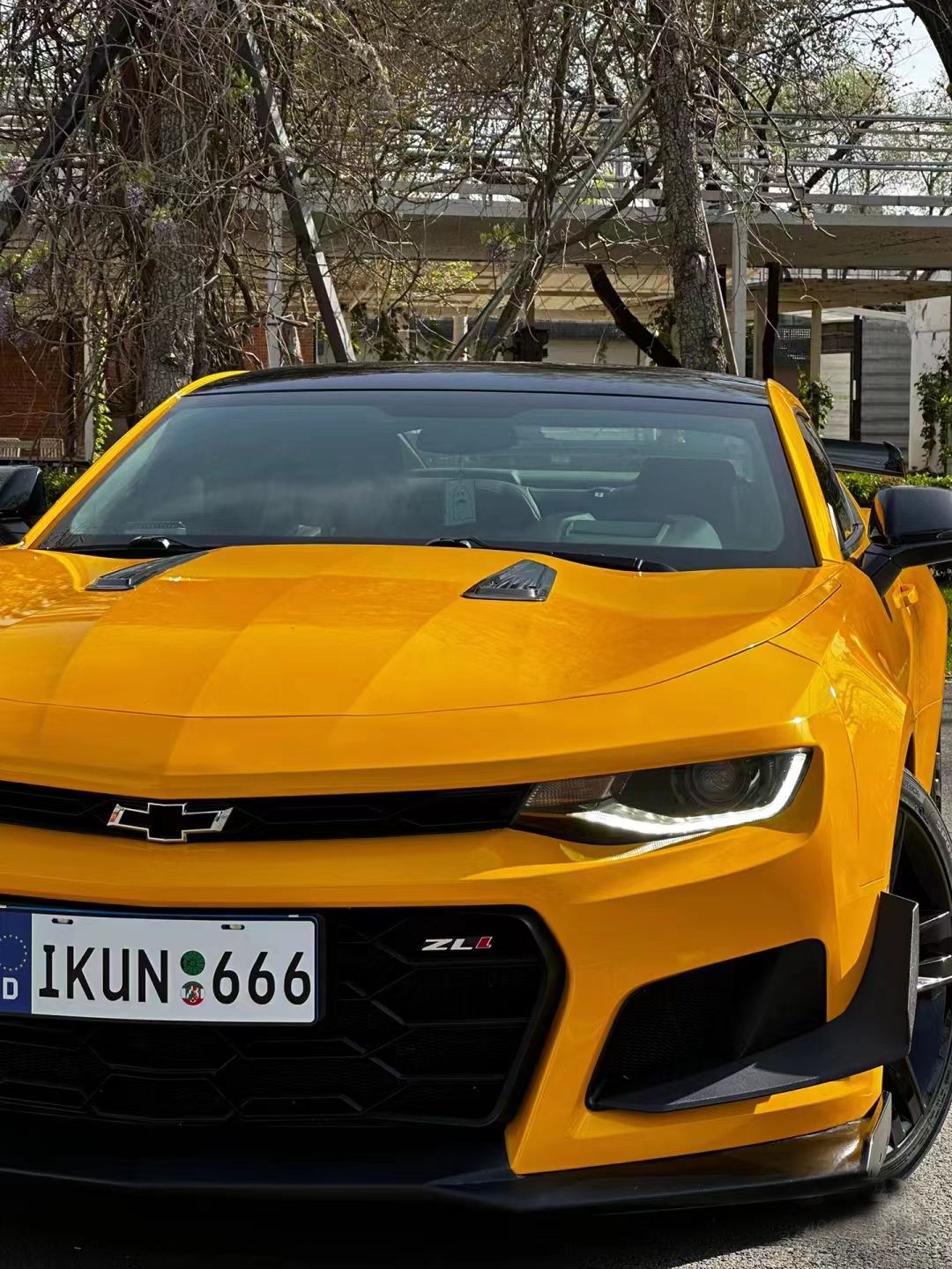 Ravoony Plus Sunflower Yellow Vinyl Wrap Chevrolet Camaro Wrap