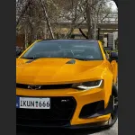 Ravoony Plus Sunflower Yellow Vinyl Wrap Chevrolet Camaro Wrap