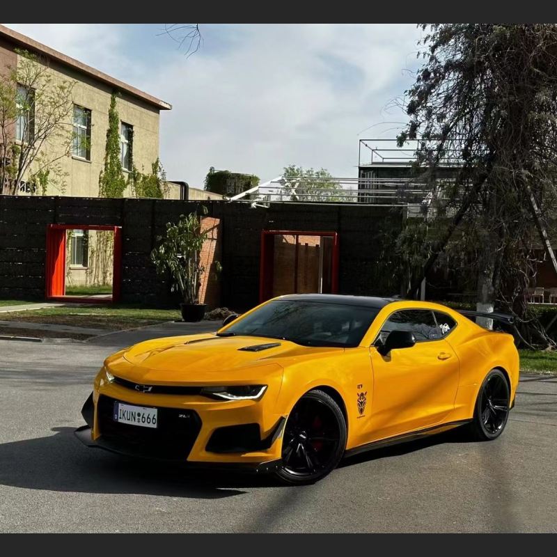 Ravoony Plus Sunflower Yellow Vinyl Wrap Chevrolet Camaro Wrap