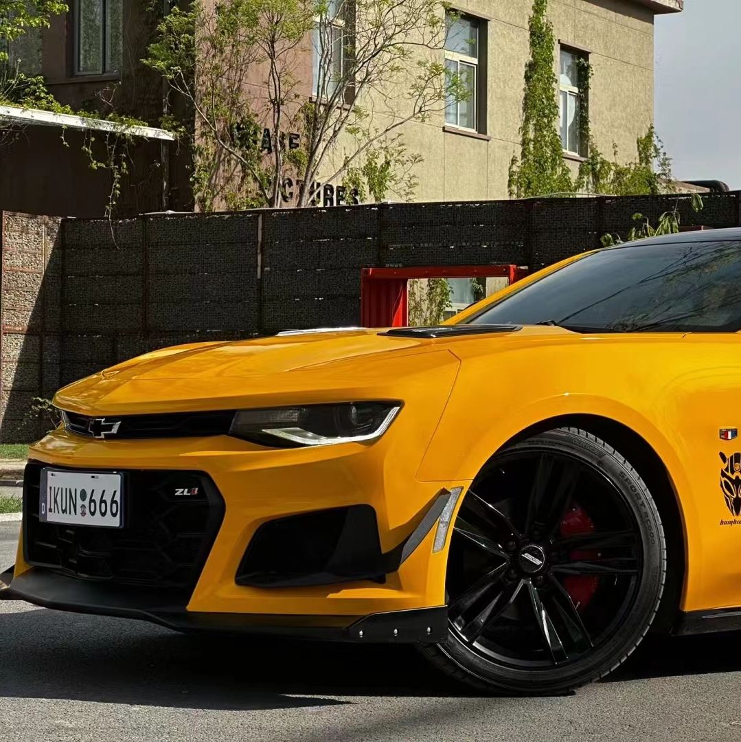 Ravoony Plus Sunflower Yellow Vinyl Wrap Chevrolet Camaro Wrap