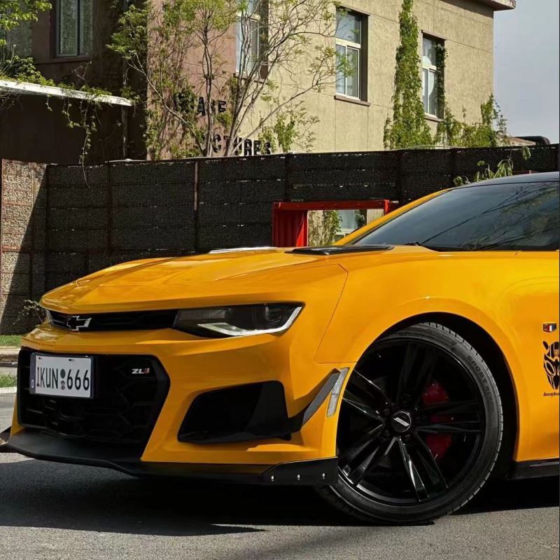Ravoony Plus Sunflower Yellow Vinyl Wrap Chevrolet Camaro Wrap