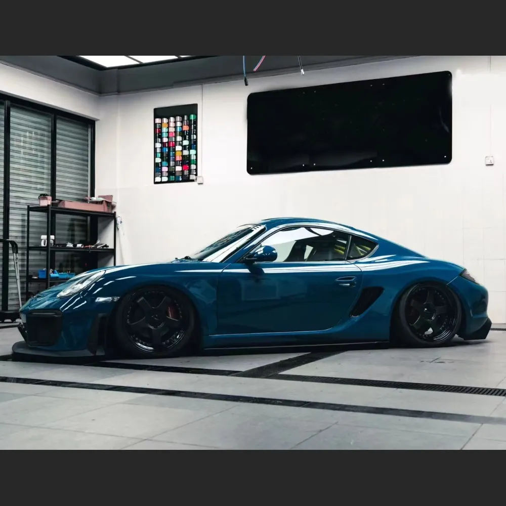 Ravoony Plus Glossy Porsche Deep Blue Car Vinyl Wrap