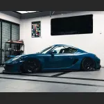 Ravoony Plus Glossy Porsche Deep Blue Car Vinyl Wrap