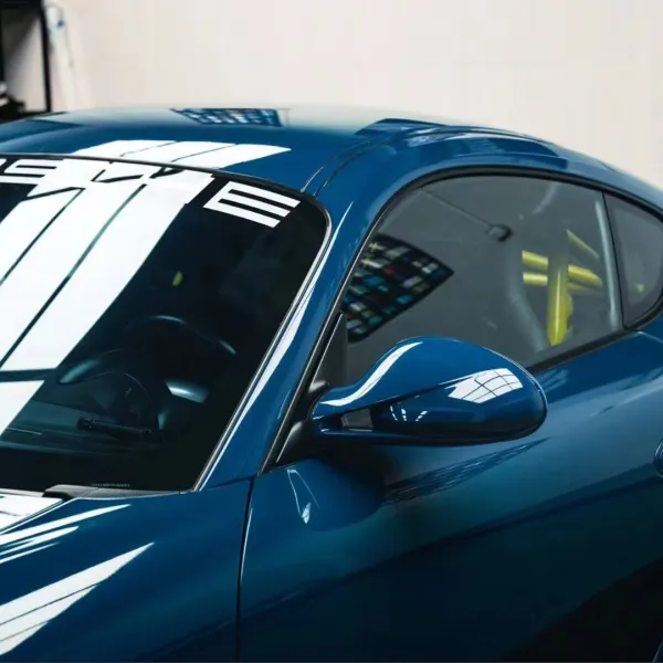 Ravoony Glossy Porsche Deep Blue Car Vinyl Wrap