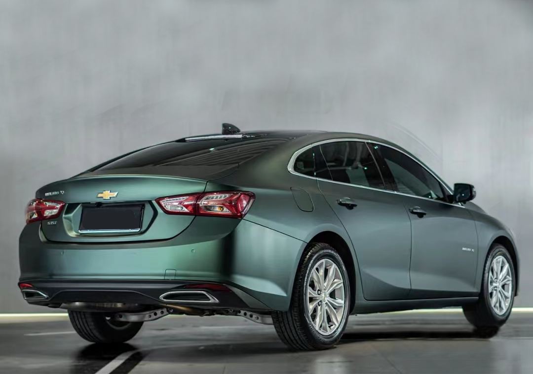 Ravoony Plus Matte Emerald Green Car Vinyl Wrap Chevy Malibu Wrap