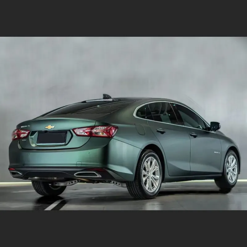 Ravoony Plus Matte Emerald Green Car Vinyl Wrap Chevy Malibu Wrap