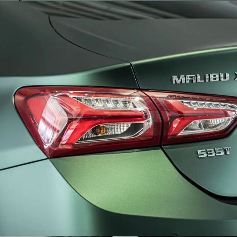 Ravoony Plus Matte Emerald Green Car Vinyl Wrap Chevy Malibu Wrap