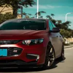 Ravoony Plus Matte Chrome Romanee Red Vinyl Car Wrap Chevy Malibu Wrap
