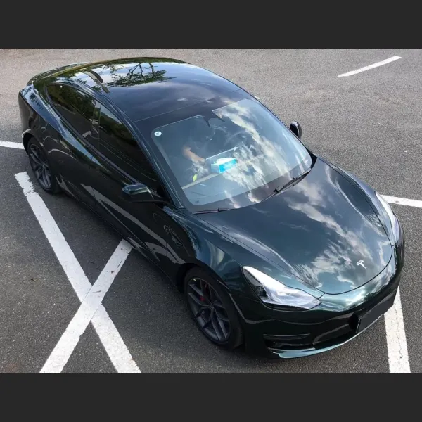 Ravoony Pearlized Emerald Green Car Vinyl Wrap