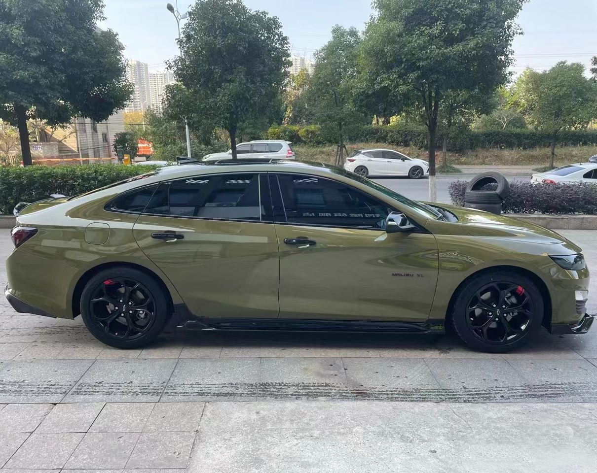 Ravoony Plus Audi Gloss Army Green Vinyl Car Wrap Chevy Malibu Wrap